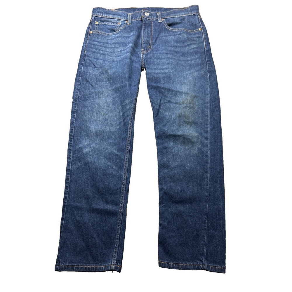 Levi's 505 Mens Straight Leg Blue Jeans 34x30 Regular Fit Denim